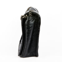 SAINT LAURENT - Sac à main Niki Mini Square cuir noir - Hand bag