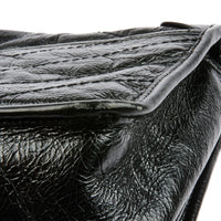 SAINT LAURENT - Sac à main Niki Mini Square cuir noir - Hand bag