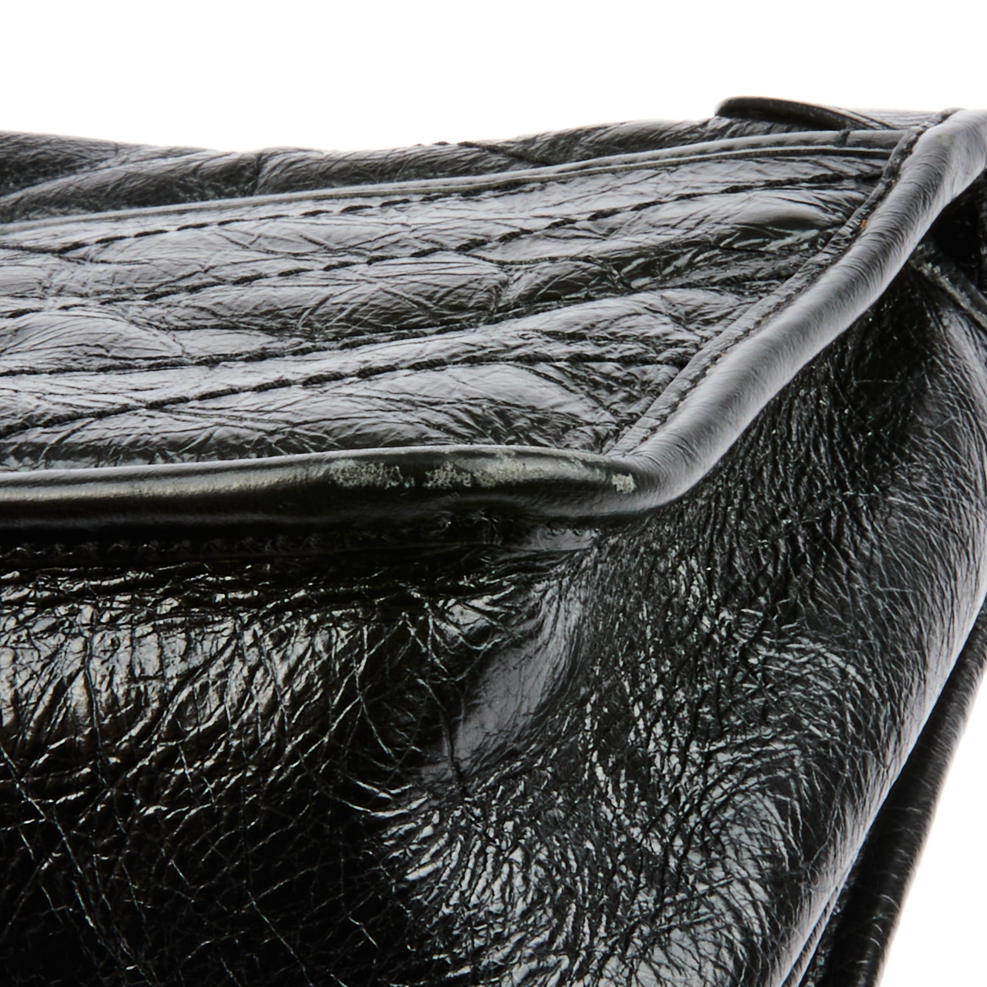 SAINT LAURENT - Sac à main Niki Mini Square cuir noir - Hand bag