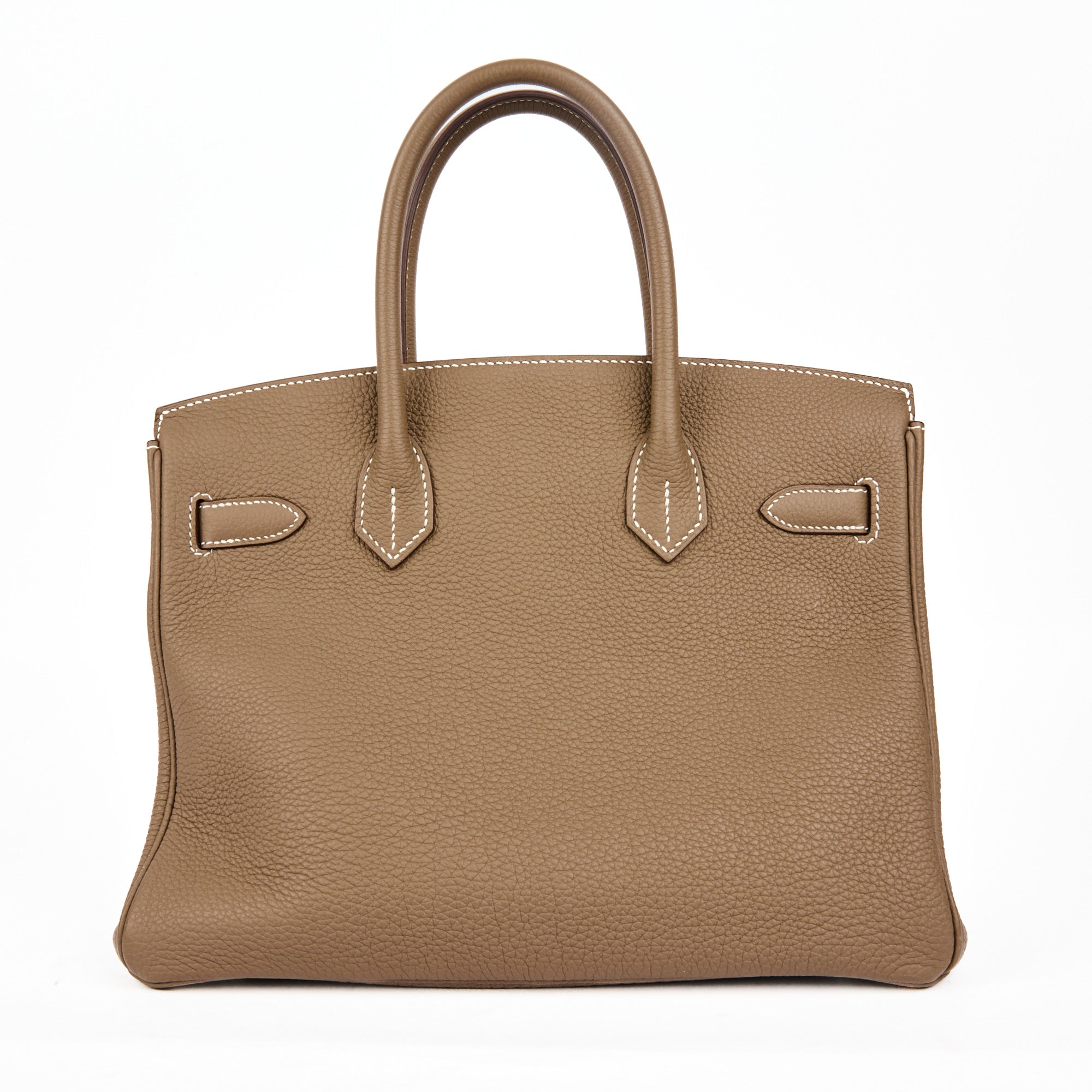 HERMES - Birkin 30 Togo leather Etoupe Handbag