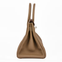 HERMES - Birkin 30 Togo leather Etoupe Handbag