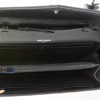 SAINT LAURENT - Sac bandoulière Enveloppe Cassandre cuir all black - Hand Bag
