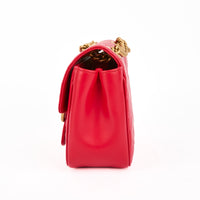 GUCCI - Sac bandoulière Marmont GG Mini Square cuir rouge - Handbag