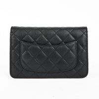 CHANEL - Wallet on Chain 19 shoulder bag in black caviar leather - Handbag