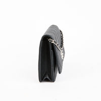 CHANEL - Wallet on Chain 19 shoulder bag in black caviar leather - Handbag