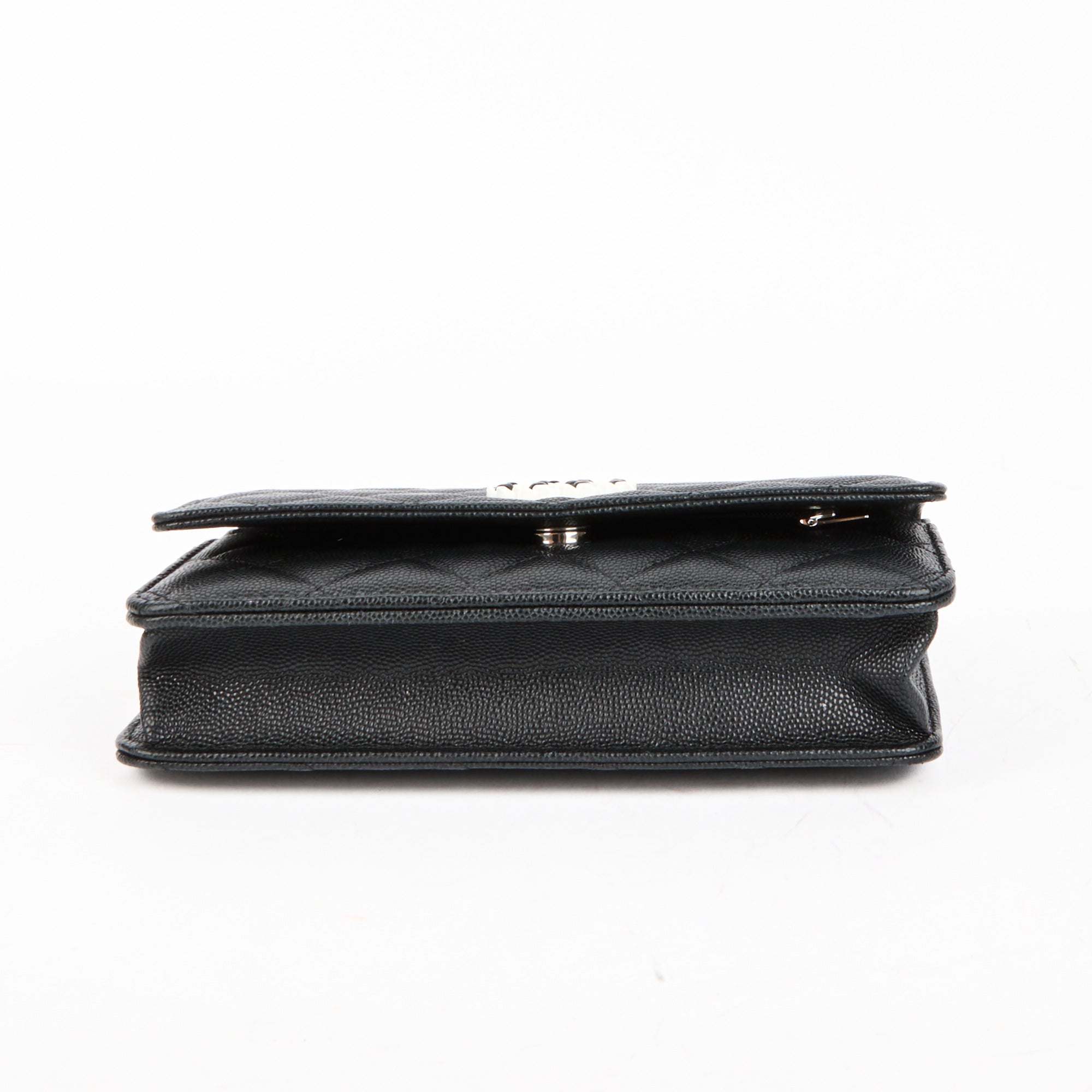 CHANEL - Wallet on Chain 19 shoulder bag in black caviar leather - Handbag