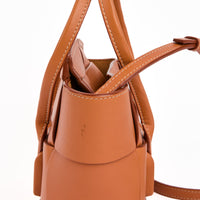 BOTTEGA VENETA -  Sac bandoulière Arco Small marron - Handbag