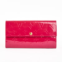 LOUIS VUITTON - Sarah wallet in pink Monogram Vernis leather - Wallet