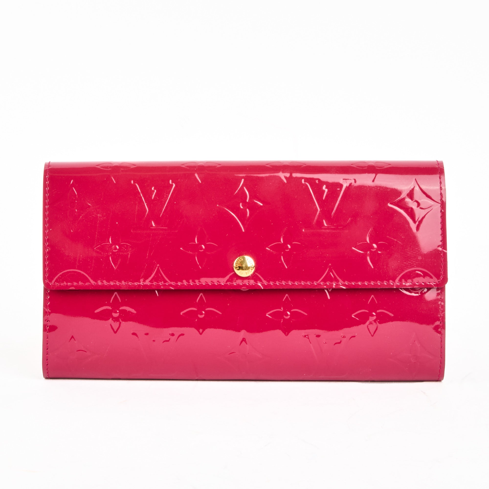 LOUIS VUITTON - Sarah wallet in pink Monogram Vernis leather - Wallet
