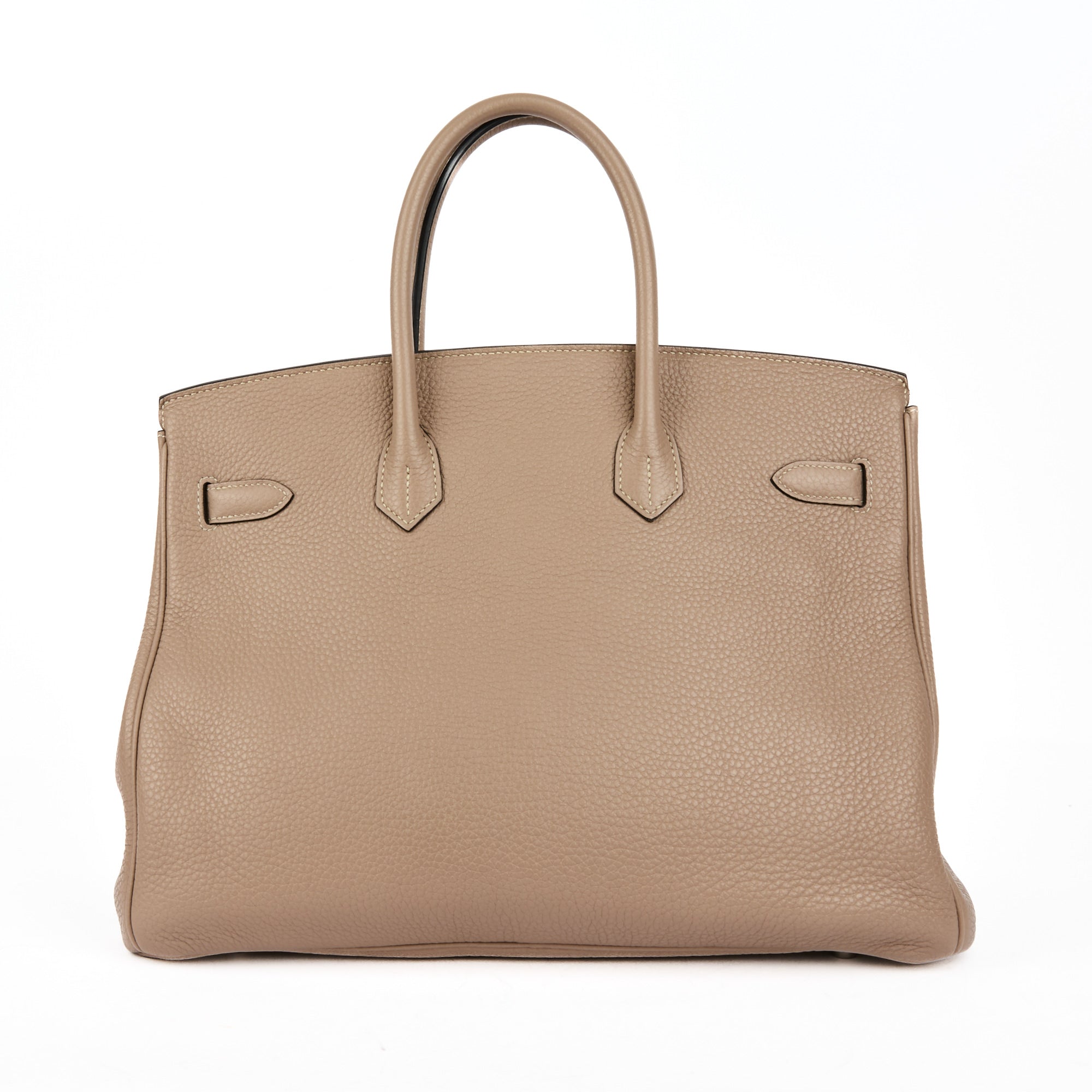 HERMES - Sac à main Birkin 35 cuir Togo Gris Tourterelle - Handbag