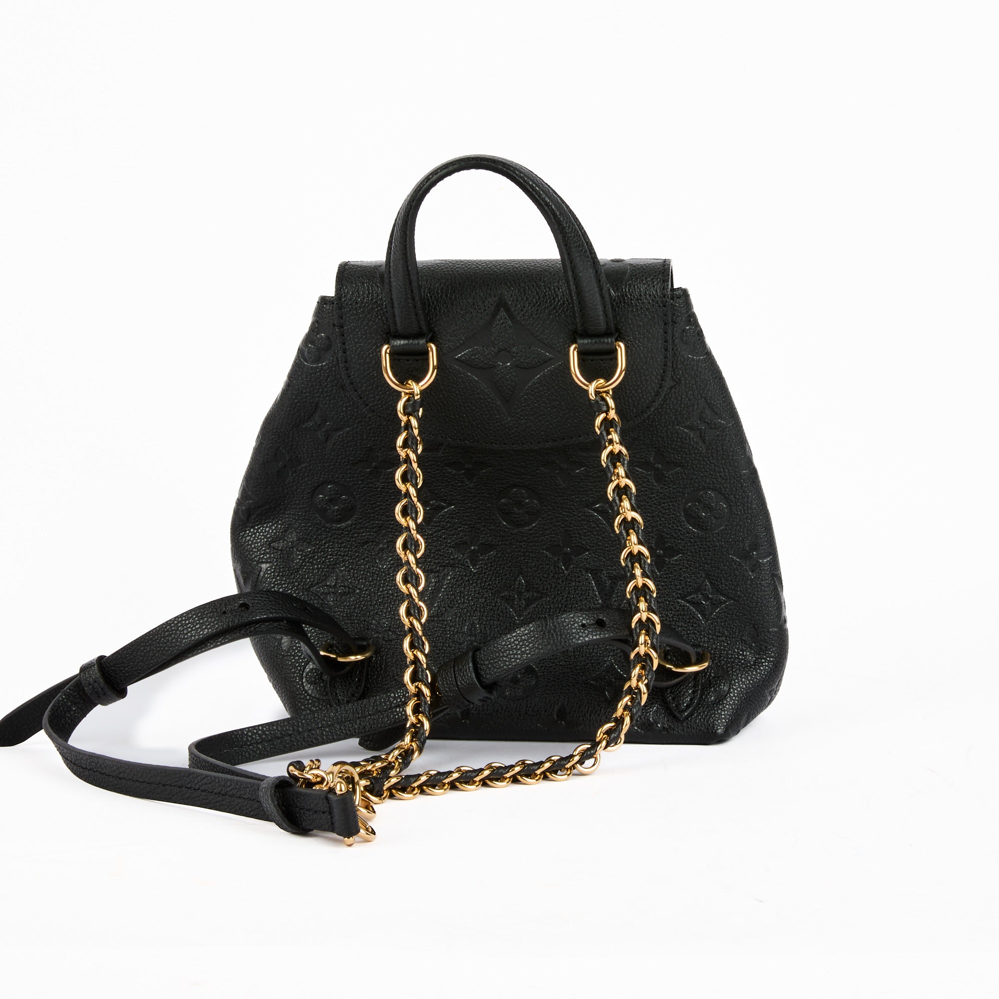LOUIS VUITTON - Sac à dos Backup cuir Monogram Empreinte noir - Backpack