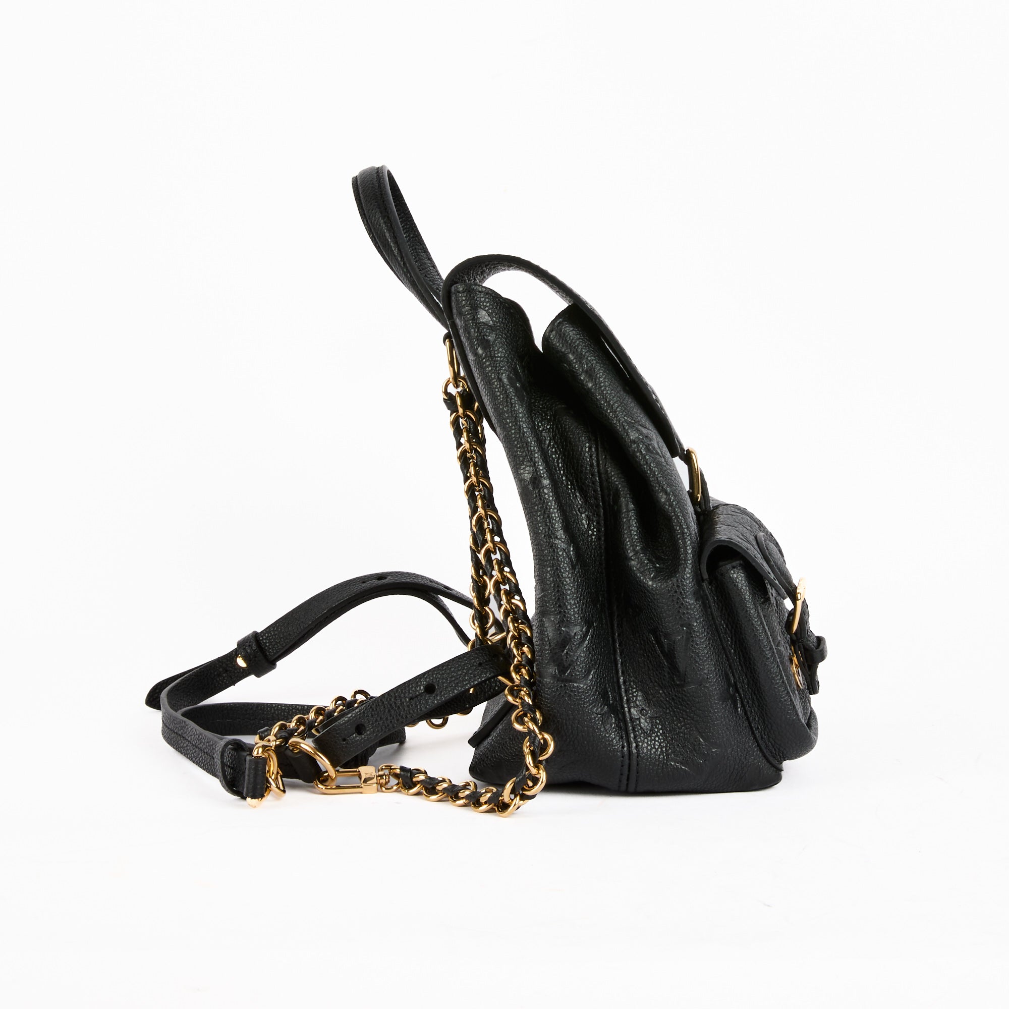 LOUIS VUITTON - Sac à dos Backup cuir Monogram Empreinte noir - Backpack