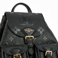 LOUIS VUITTON - Sac à dos Backup cuir Monogram Empreinte noir - Backpack
