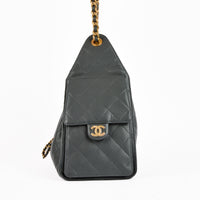 CHANEL - Sac bandoulière 25 Small cuir Caviar gris - Handbag