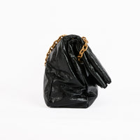BALENCIAGA - Sac bandoulière Monaco Chain medium cuir noir - Handbag