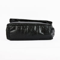 BALENCIAGA - Sac bandoulière Monaco Chain medium cuir noir - Handbag