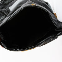 BALENCIAGA - Sac bandoulière Monaco Chain medium cuir noir - Handbag