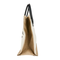 Saint Laurent - Sac à main Cabas Rive Gauche toile beige - Hand bag