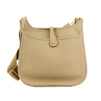 HERMES - Sac bandoulière Evelyne 29 cuir clémence Beige Marfa - Handbag