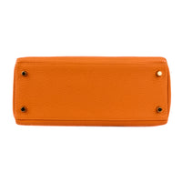 HERMES - Sac à main Kelly 28 cuir Togo Orange Retourné - Handbag