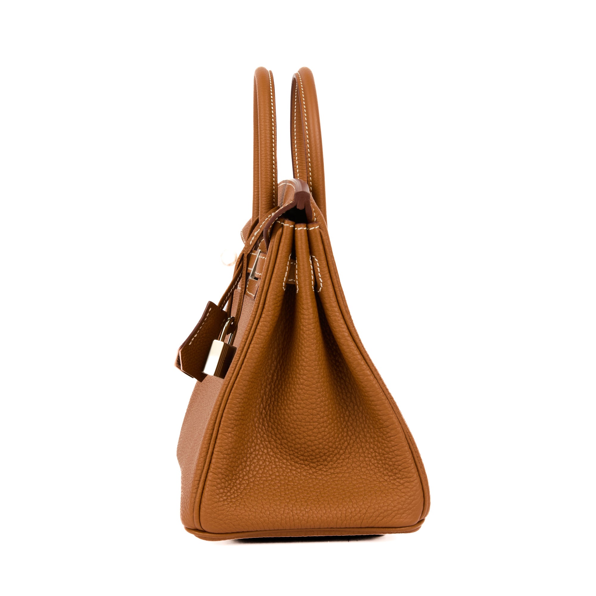 HERMES - Sac à main Birkin 25 cuir Togo Gold Retourné - Handbag
