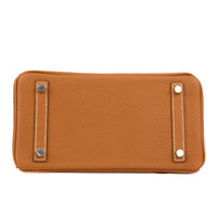 HERMES - Sac à main Birkin 25 cuir Togo Gold Retourné - Handbag