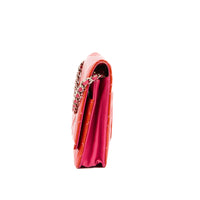 CHANEL - Sac bandoulière Wallet on Chain cuir vernis rouge - Handbag
