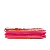 CHANEL - Sac bandoulière Wallet on Chain cuir vernis rouge - Handbag
