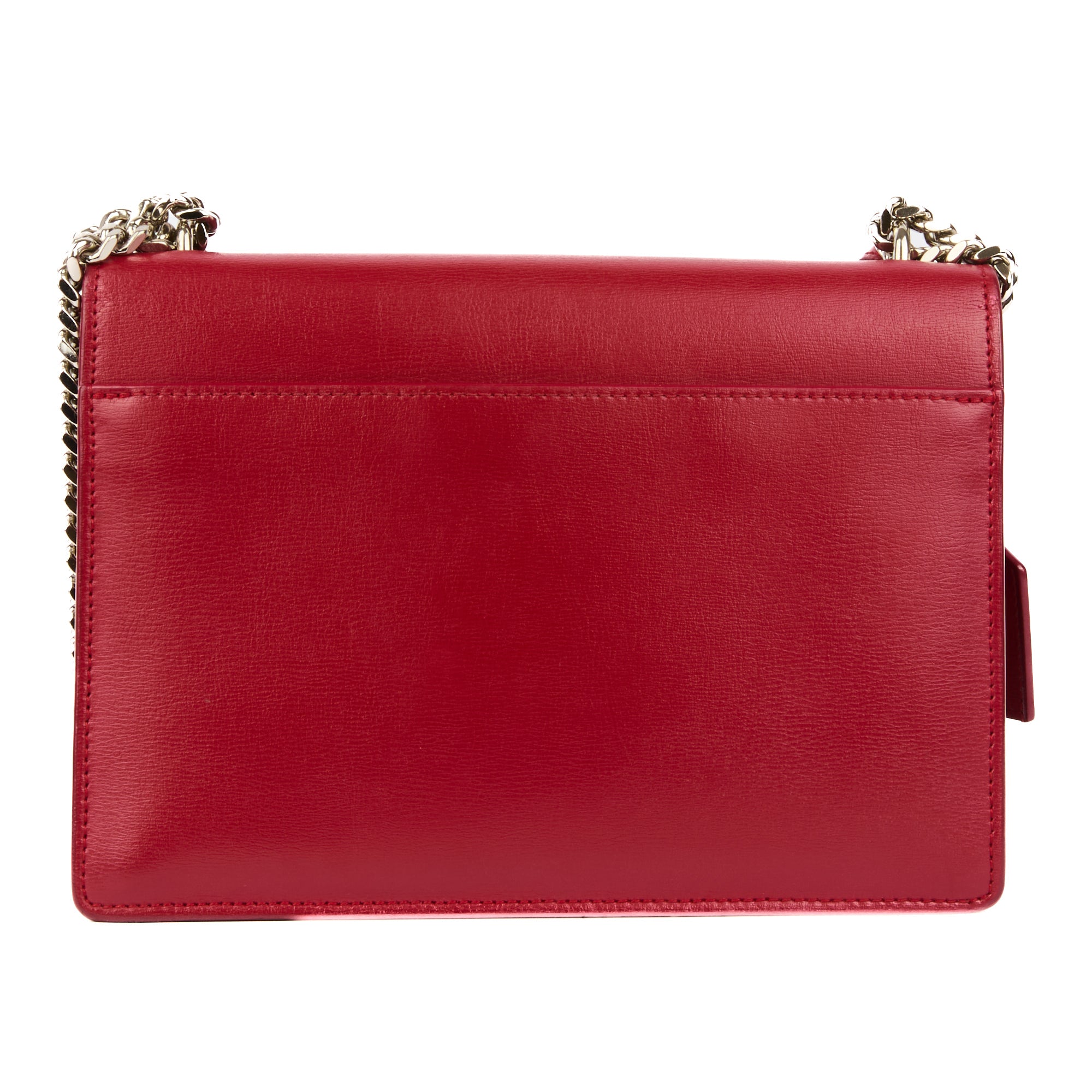 SAINT LAURENT - Sac bandoulière Sunset cuir rouge - Handbag
