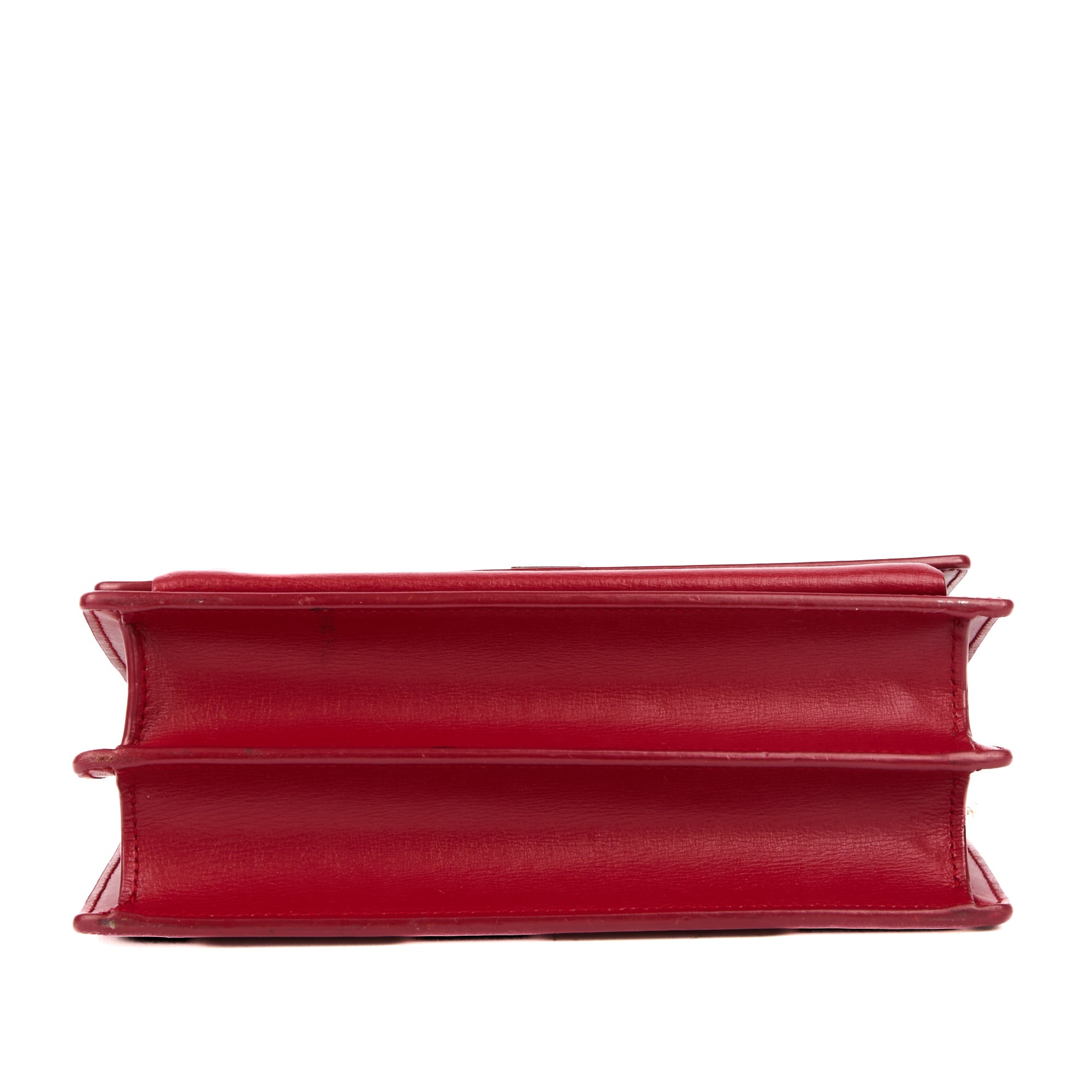 SAINT LAURENT - Sac bandoulière Sunset cuir rouge - Handbag