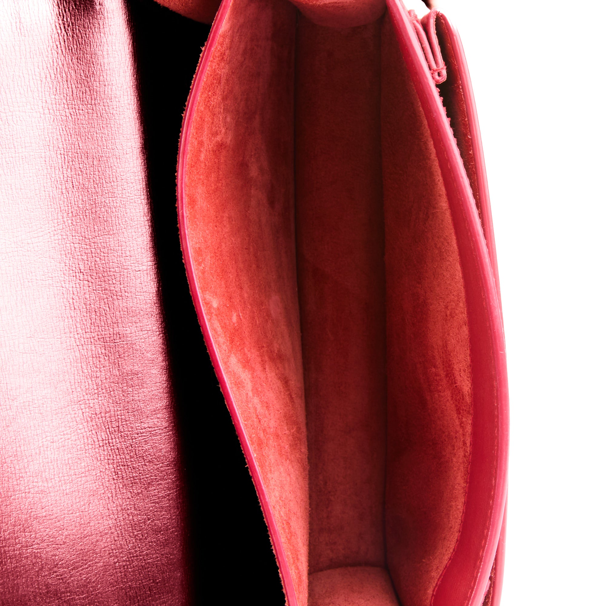 SAINT LAURENT - Sac bandoulière Sunset cuir rouge - Handbag