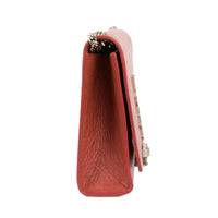 SAINT LAURENT - Sac bandoulière Kate Tassel cuir embossé crocodile rose - Handbag
