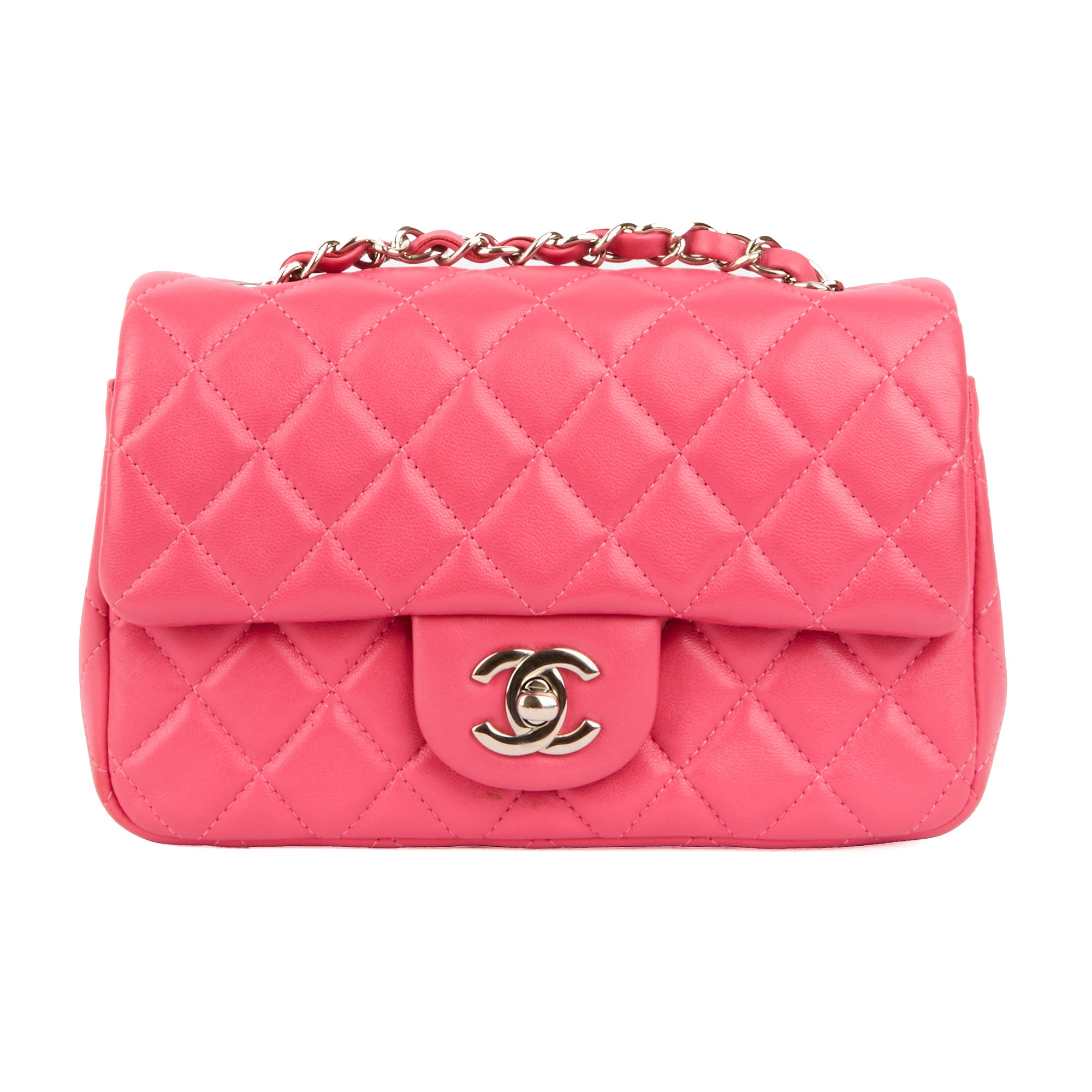 CHANEL - Sac bandoulière Mini Timeless cuir rose - Shoulder Bag