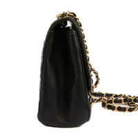 CHANEL - Sac bandoulière Diana Classique cuir noir - Handbag