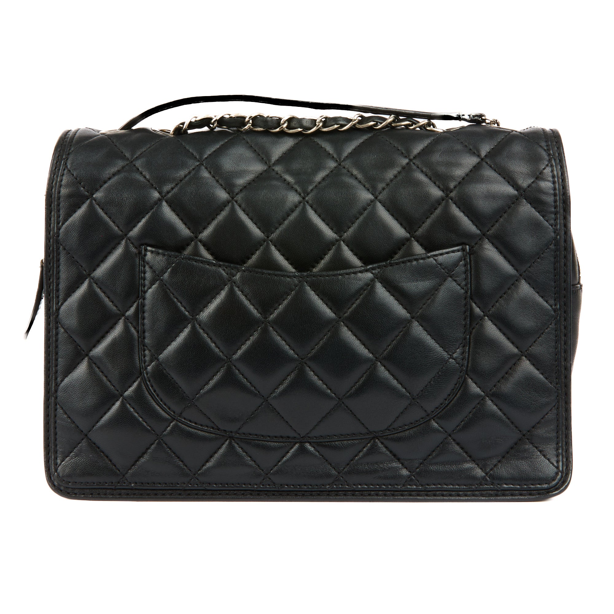 CHANEL - Sac bandoulière Timeless Jumbo cuir noir - Hand Bag
