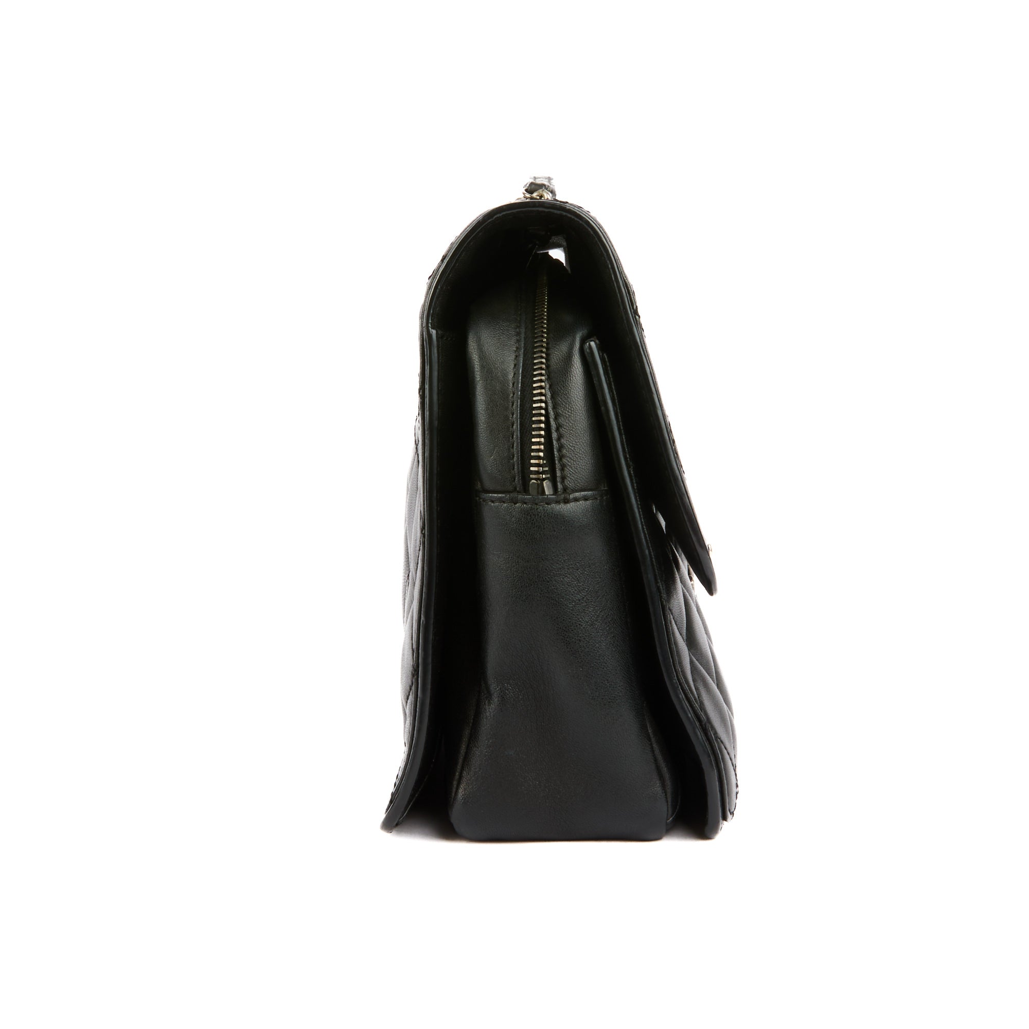 CHANEL - Sac bandoulière Timeless Jumbo cuir noir - Hand Bag