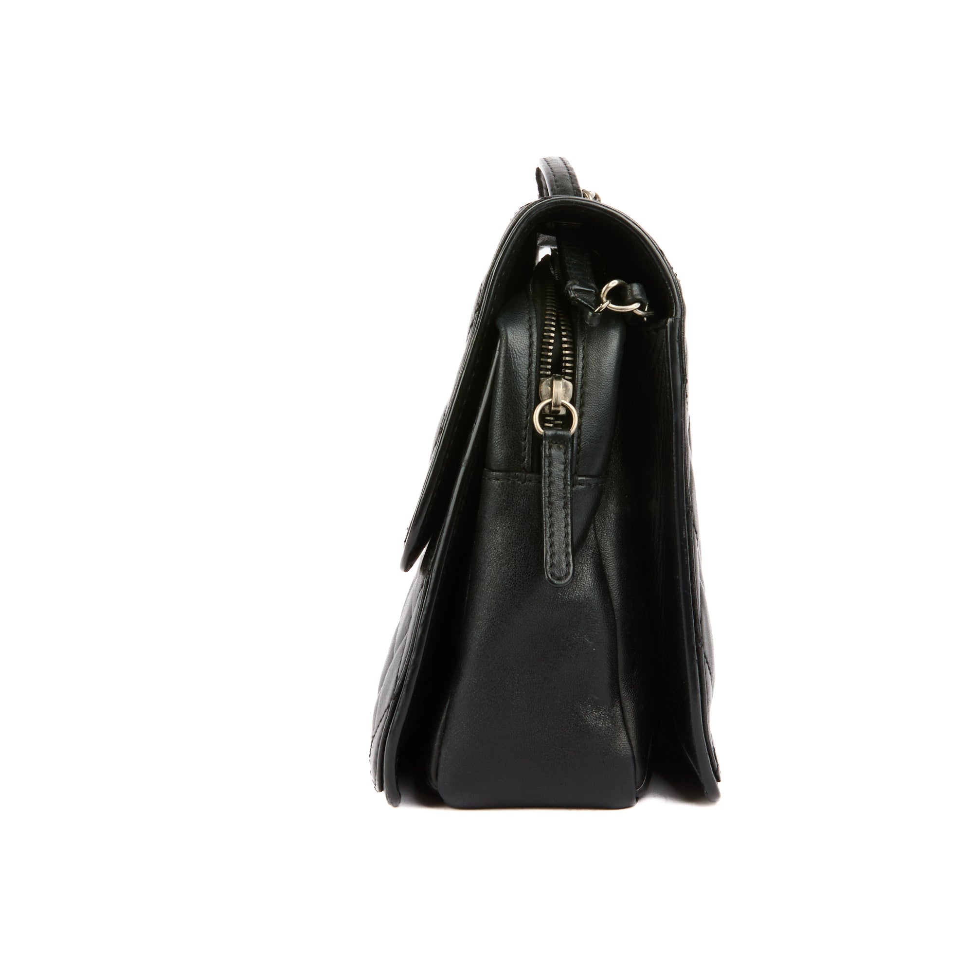 CHANEL - Sac bandoulière Timeless Jumbo cuir noir - Hand Bag