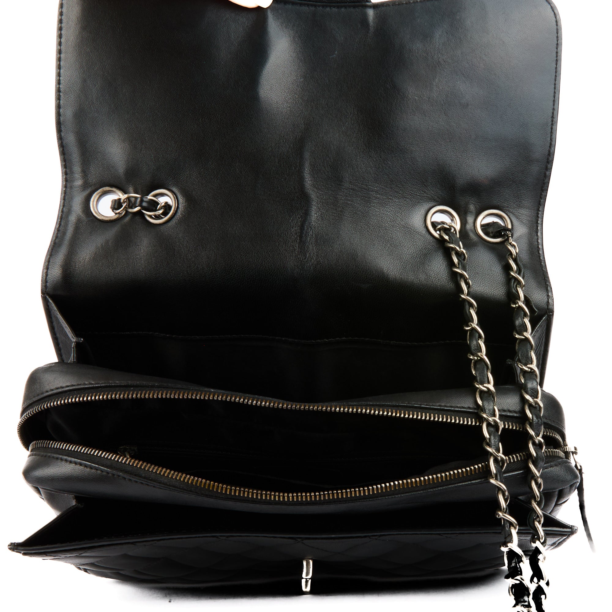 CHANEL - Sac bandoulière Timeless Jumbo cuir noir - Hand Bag
