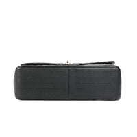 CHANEL - Sac bandoulière Jumbo Classique cuir chevron caviar noir - handbag