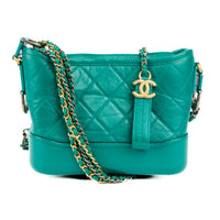 CHANEL - Sac bandoulière Gabrielle Small cuir vert - Handbag