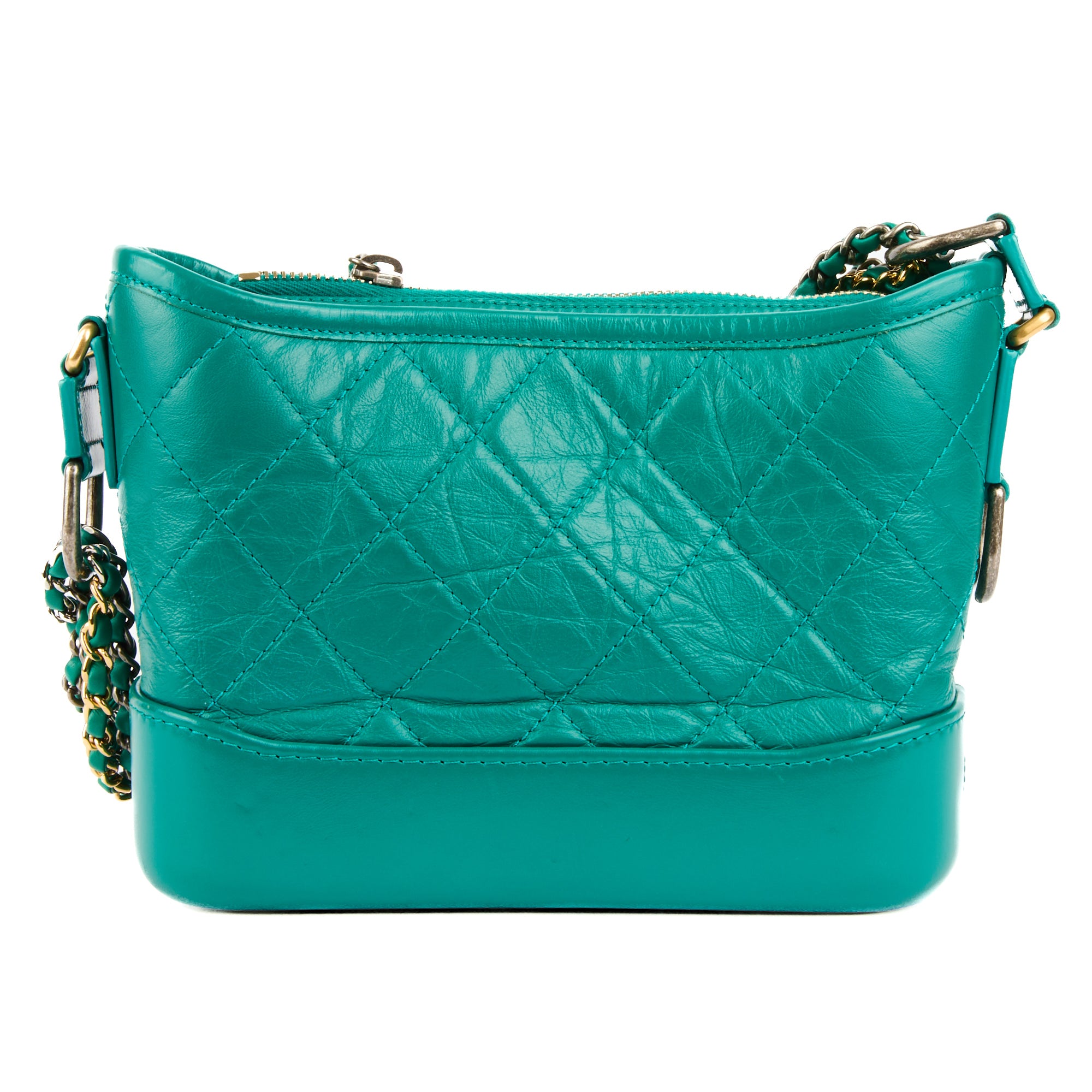 CHANEL - Sac bandoulière Gabrielle Small cuir vert - Handbag