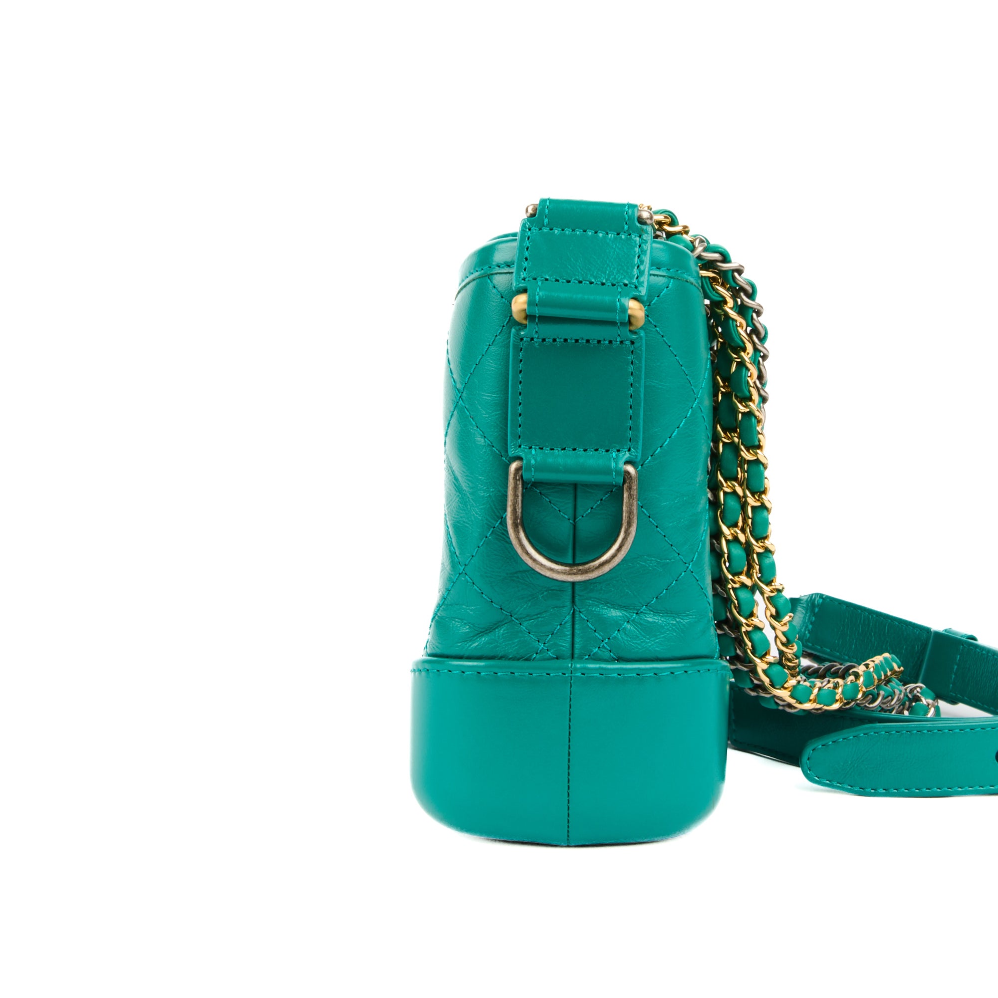CHANEL - Sac bandoulière Gabrielle Small cuir vert - Handbag