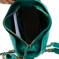 CHANEL - Sac bandoulière Gabrielle Small cuir vert - Handbag