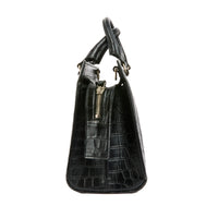 SAINT LAURENT - Sac à main de jour East Side cuir croco noir - Handbag