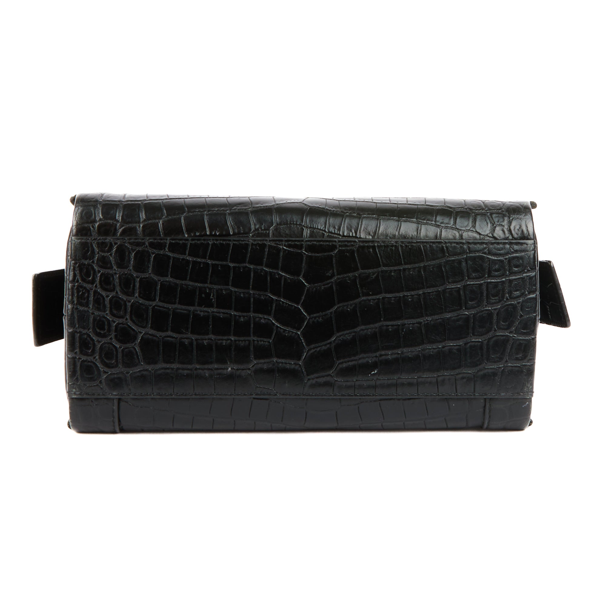 SAINT LAURENT - Sac à main de jour East Side cuir croco noir - Handbag