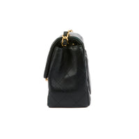 CHANEL - Sac bandoulière Mini square Classique cuir noir - Handbag