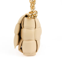 BOTTEGA VENETA - Cassette Padded intreccio leather shoulder bag in beige - Handbag