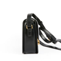 CELINE - Sac bandoulière Triomphe Teen cuir noir - Handbag