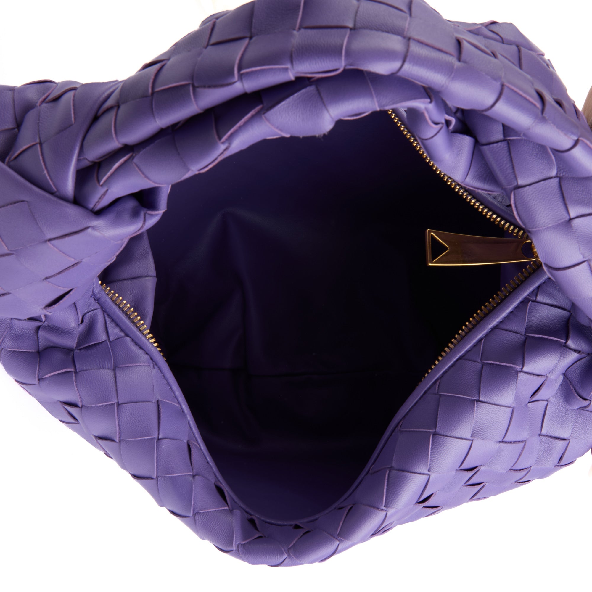 BOTTEGA VENETA - Sac à main Mini Jodie GM Cuir Intrecciato Violet - Hand Bag