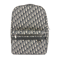 DIOR - Sac à dos Safari toile oblique bleu marine - Handbag